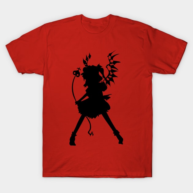 Flandre Scarlet (Black) - Touhou Project T-Shirt by SleepyFroggy